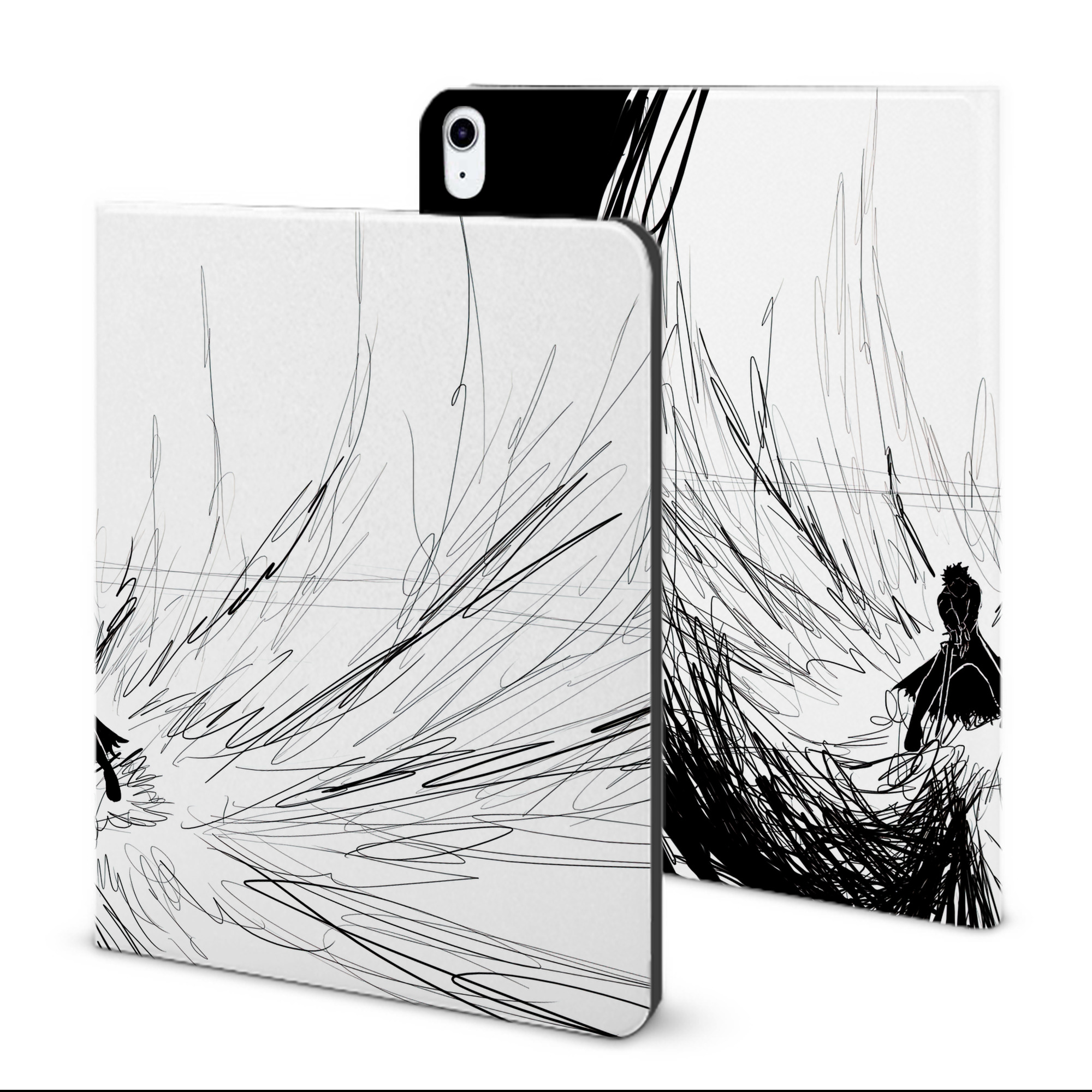 （画像用） ブリーチ BLEACH IPad ケース ブック型 PUレザー TPU 耐衝撃 軽量 薄型 ペン収納なし 全面保護 IPad 各モデル対応